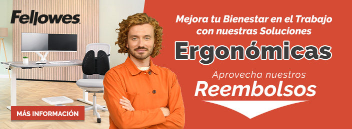2025 Fellowes: reembolsos al comprar ergonómicos