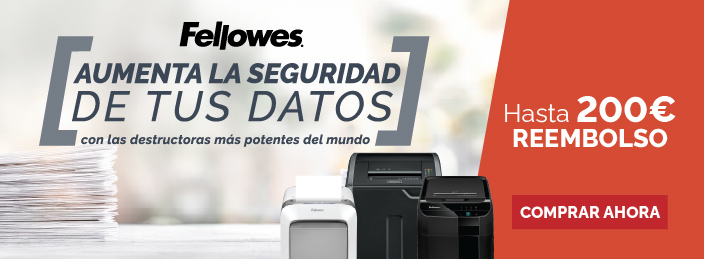 2025 Fellowes: reembolso al comprar destructoras