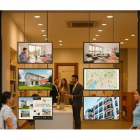 Pantalla colgante no táctil para interior