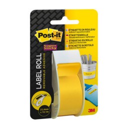 Rollo de etiquetas Post-it amarillas 2,54 x 177 cm. 2650-YEU