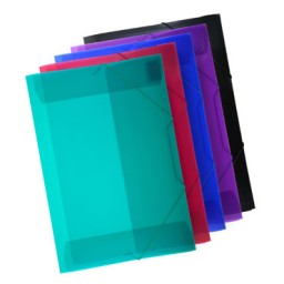 Carpeta gomas Din A-4 transparente Office Box 51661