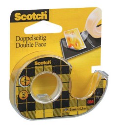 Cinta adhesiva doble cara Scotch 6 m.x12 mm.  136D