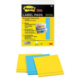 3BL x 25 etiquetas (2 amarillos / 1 azul) Post-it