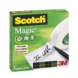 Cinta adhesiva Scotch Mágica 12 mm. x 33 m. 810/1233
