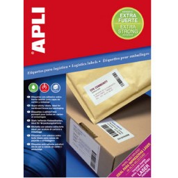 Etiqueta extrafuerte 210x297mm.100HJ Din A-4 (160U) Apli 11787