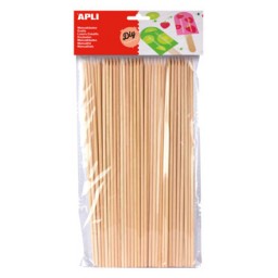 50 palos pincho madera Apli 13483