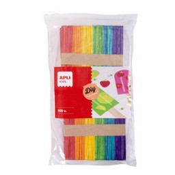 500 palos polo madera color Apli 17453