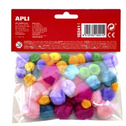 50 pompones surtidos suaves Apli 18241
