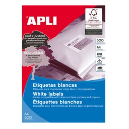 Etiqueta adhesiva cantos rectos  99,1x34 CJ500 A4 (8000 u)