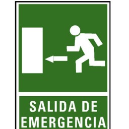 Placa PVC SALIDA (izquierda) 210x297 mm. Archivo 2000 6170-03