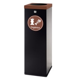 Papelera P-71 negra orgánico Cilindro P71-BO