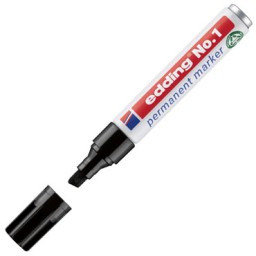 Marcador permanente edding nº1 negro 1-001