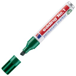 Marcador permanente edding nº1 verde 1-004