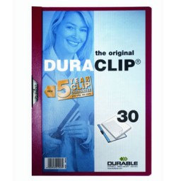 PQ25 carpetas Duraclip 30HJ Din A-4 rojo Durable 2200-03