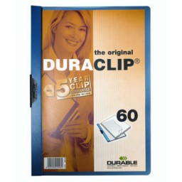 PQ25 carpetas Duraclip 60HJ Din A-4 azul Durable 2209-07