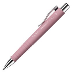 Bolígrafo Polly Ball XB rosa Faber Castell 241127