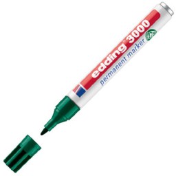 Marcador permanente edding 3000 verde 3000-004