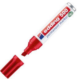 Marcador permanente edding 500 rojo 500-002