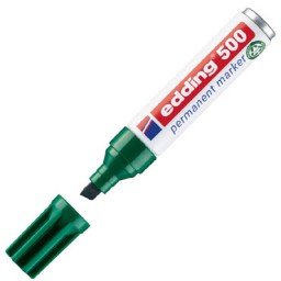 Marcador permanente edding 500 verde 500-004