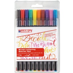 10 rotuladores brushpen edding 1340e-1340-10-S