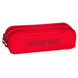 Portatodo doble silicona rojo 51986