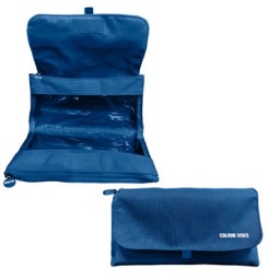 Portatodo doble con solapa azul 52255