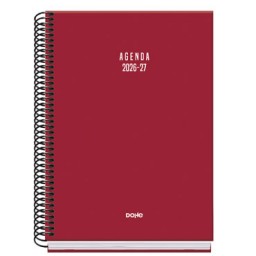 Agenda escolar Basic Colour Vibes burdeos A5 D/P Dohe 52317