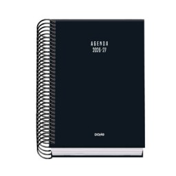 Agenda escolar Basic Colour Vibes negro A6 D/P Dohe 52323