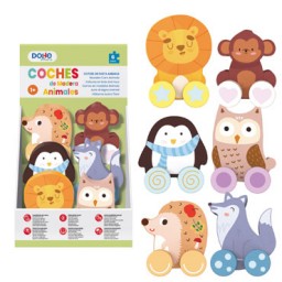 6 coches de madera Dohe 64002