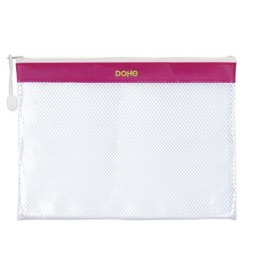 Bolsa cremallera fucsia A4 320x240mm. Dohe 91218
