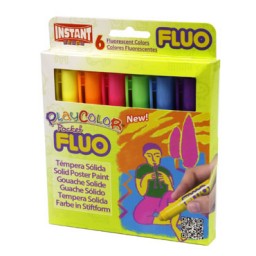 6 barras témpera Fluo 5 g. Instant Playcolor 10421