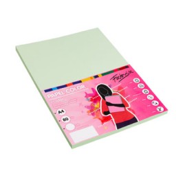 PQ100h papel verde claro A4 80g Fabrisa 15614