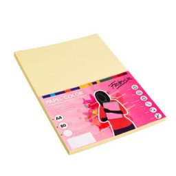 PQ100h papel amarillo A4 80g Fabrisa 15617