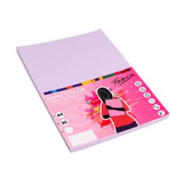 PQ100h papel lila A4 80g Fabrisa 15622