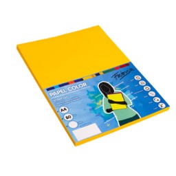 PQ100h papel oro A4 80g Fabrisa 15623