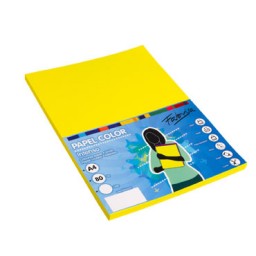 PQ100h papel amarillo fuerte A4 80g Fabrisa 15624