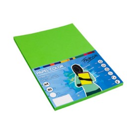 PQ100h papel verde fuerte A4 80g Fabrisa 15625