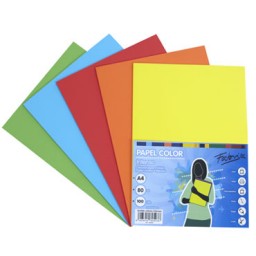 PQ100h papel A4 80g 5 colores intensos Fabrisa 16328