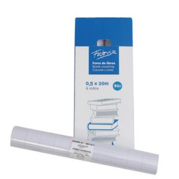 Forro libros adhesivo 20µ 20x0,5 m. Fabrisa 18644