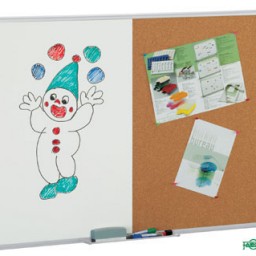 Pizarra doble uso corcho / blanca 60 x 90 cm. Faibo &603-2T