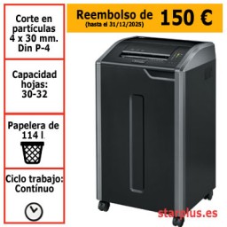 Destructora Fellowes 425Ci para uso departamental