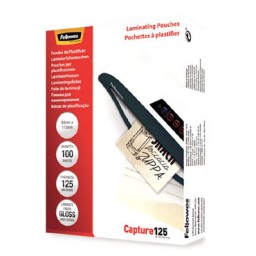 Pack 100 Fundas Plastificar 125 micras Brillo 83x113mm