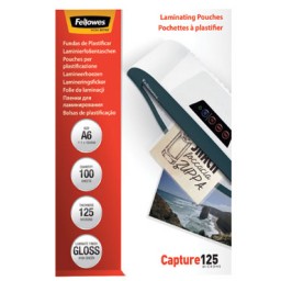 Pack 100 Fundas Plastificar 125 micras Brillo A6