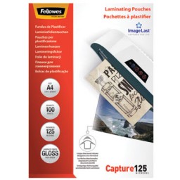 Pack 100 Fundas Plastificar 125 micras Brillo A4