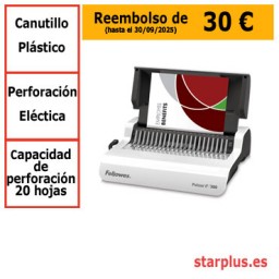 Encuadernadora Fellowes Pulsar E eléctrica canutillo plástico 5620701