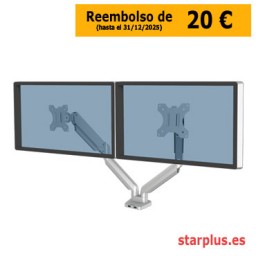 Plataforma plata 2 monitores horizontales  Platinum Series Fellowes 856501