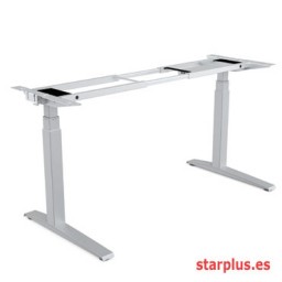 Estructura metálica para mesa regulable en altura Levado Plata