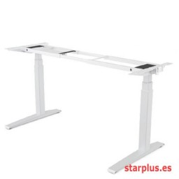 Estructura metálica para mesa regulable en altura Levado Blanco