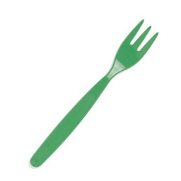 Tenedor de plástico 17 cm. verde 53005VE