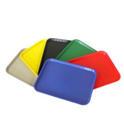 Bandeja de plástico 41x30 cm. amarilla 53010AM